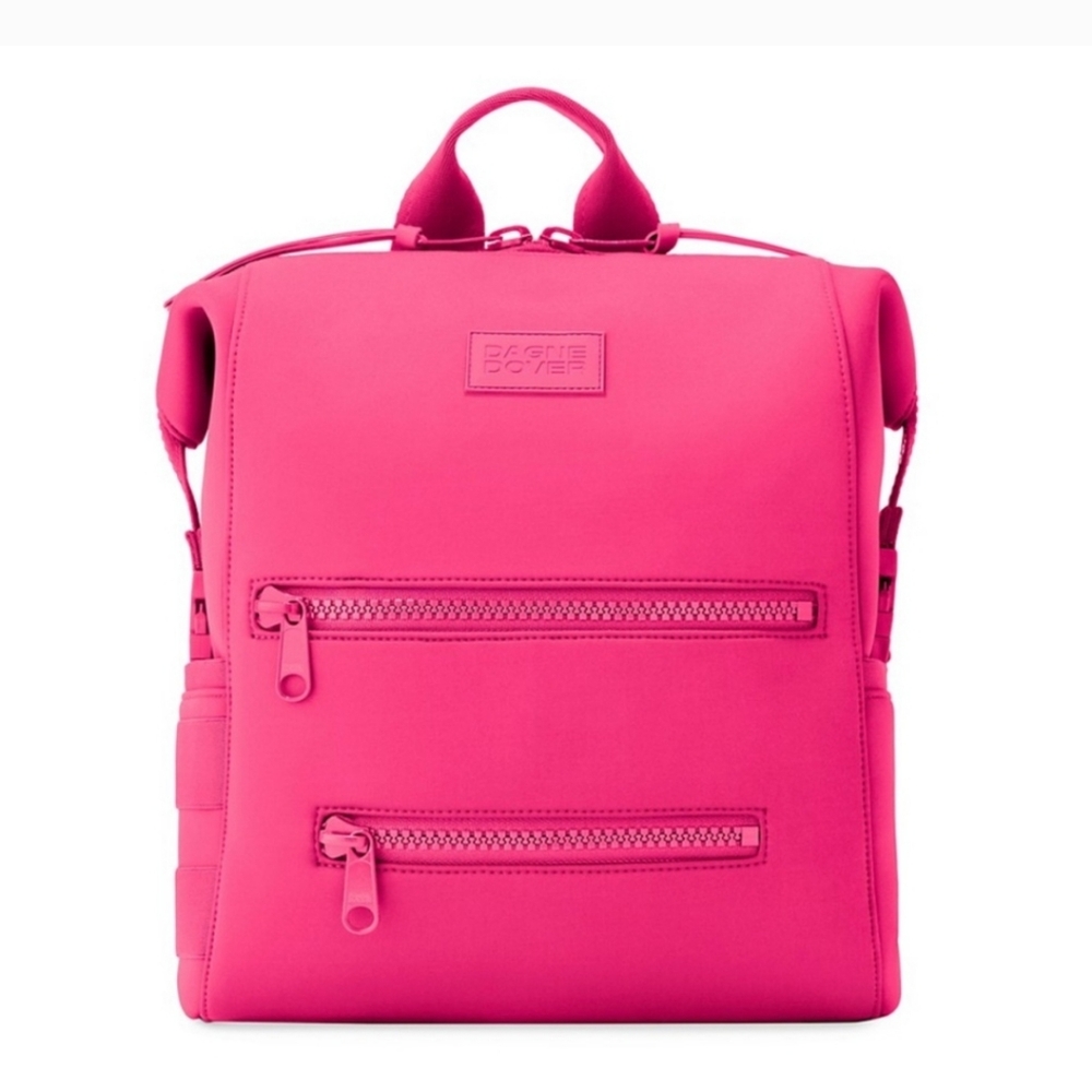 Dagne Dover Medium Indi Diaper Bag in Hottest Pink